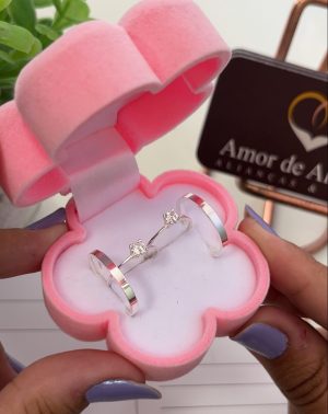 Aliança de Namoro Kevin Duo 2mm - Pronta Entrega - Anéis de Brinde - Imagem 2